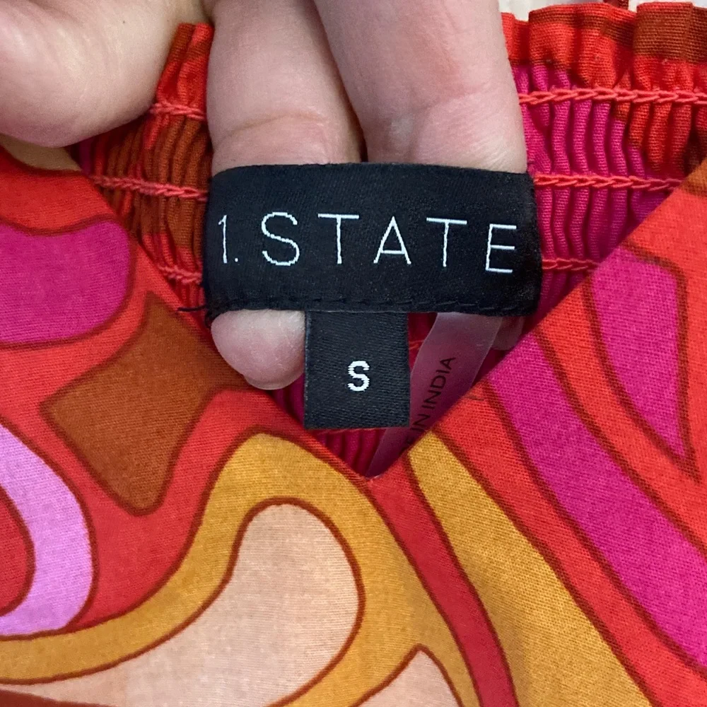 1. State Vibrant Pink & Orange Maxi Dress - Picture 2 of 11